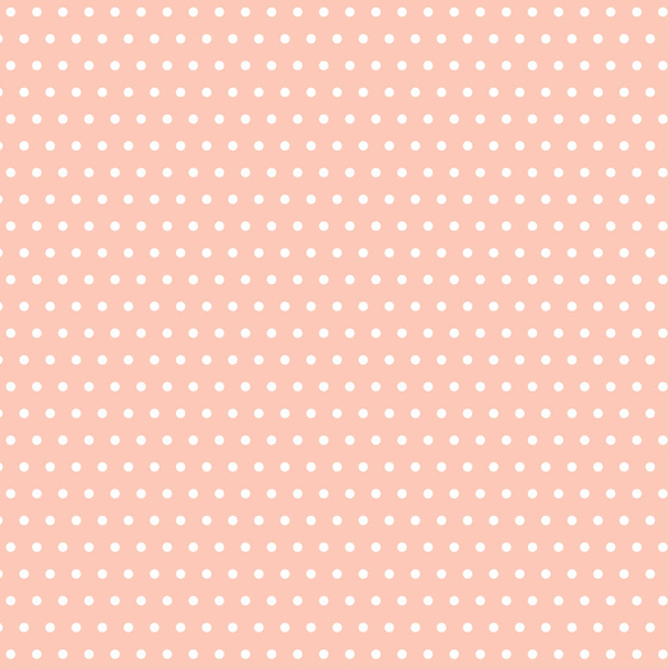 Rózsaszín pontozott háttérrel. Retro valósághű háttérkép. Színes geometriai textúra. - Vektor, kép