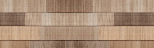 Πανόραμα του καφέ ξύλου σύγχρονη υφή τοίχου ANF απρόσκοπτη φόντο - Φωτογραφία, εικόνα