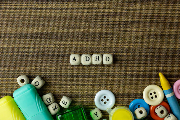 Koncepce ADHD pro povědomí o duševním zdraví. - Fotografie, Obrázek