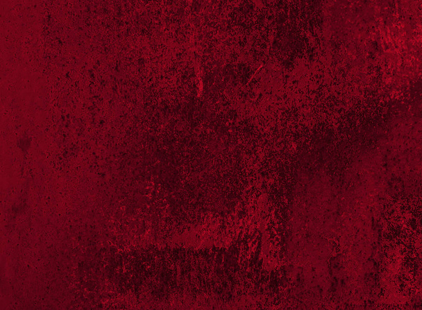 Abstract grunge decorative dark red venetian stucco. Wall. Background. Valentines or Christmas design layout. Art stylized texture banner with space. Little blurred. - Photo, Image