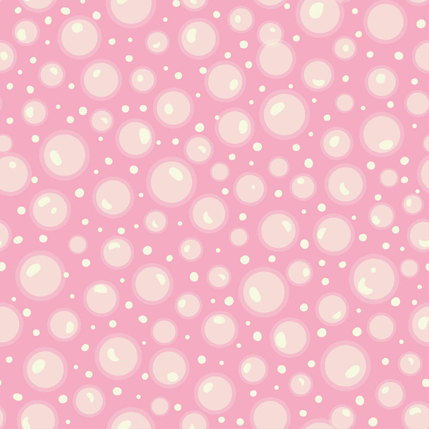 Pink pattern with bubble. - ベクター画像