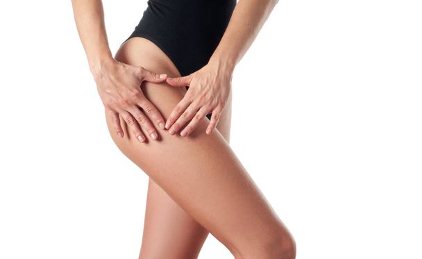 Skin care and anti cellulite massage. Perfect female buttocks and hips without cellulite - Foto, Imagem