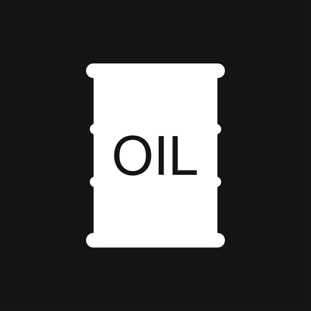 Olie drum container icoon logo, illustratie, Vector tekensymbool voor design - Vector, afbeelding