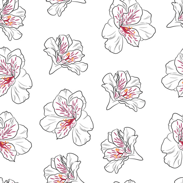 vector illustration of beautiful floral pattern background - Vector, Image