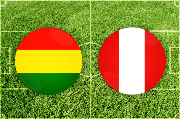 Bolivia VS Peru voetbalwedstrijd - Foto, afbeelding