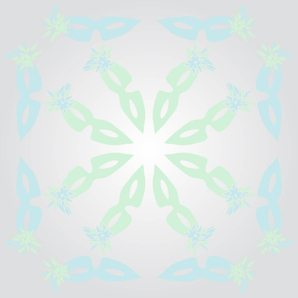Seamless pattern of abstract simple carnival masks - Vektor, kép