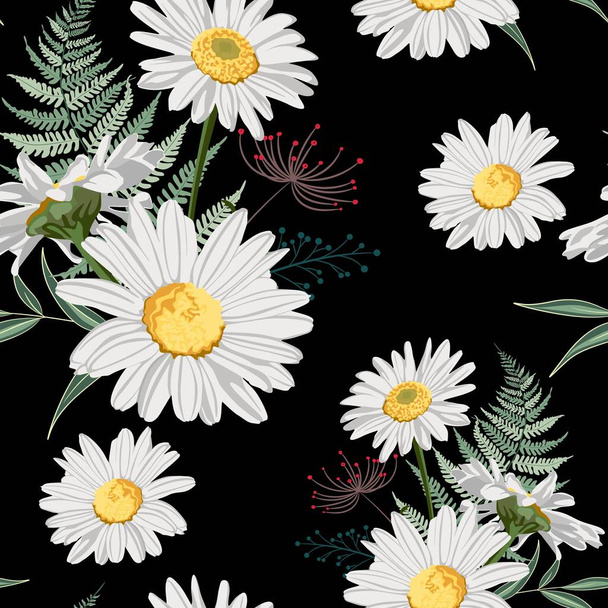 vector illustration of beautiful floral pattern background - Vector, Imagen