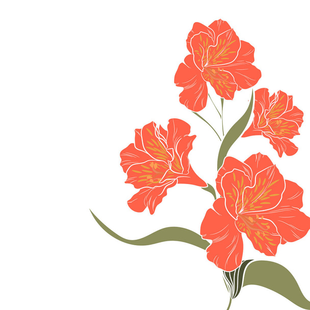 vector illustration of beautiful floral pattern background - Вектор,изображение