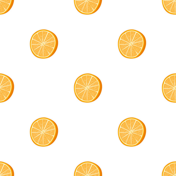 Seamless orange dotted pattern Handdrawn vector illustration - Vector, imagen