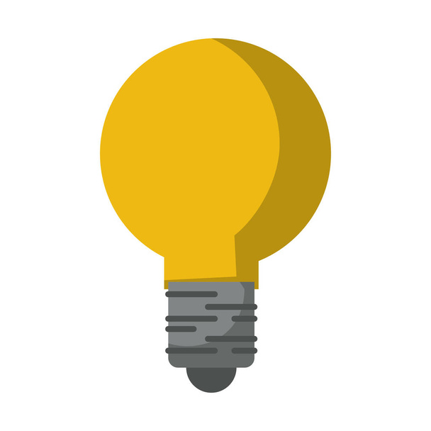 Lamp licht idee symbool geïsoleerd - Vector, afbeelding