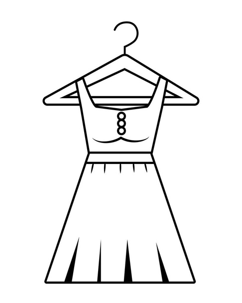 Απομονωμένο σχέδιο φορέματος - Διάνυσμα, εικόνα
