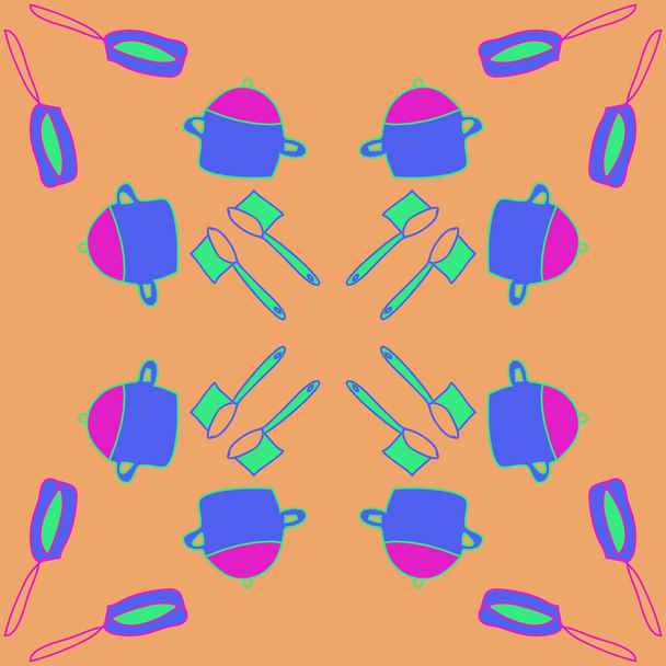 Seamless abstract pattern, vector background - Vektor, obrázek