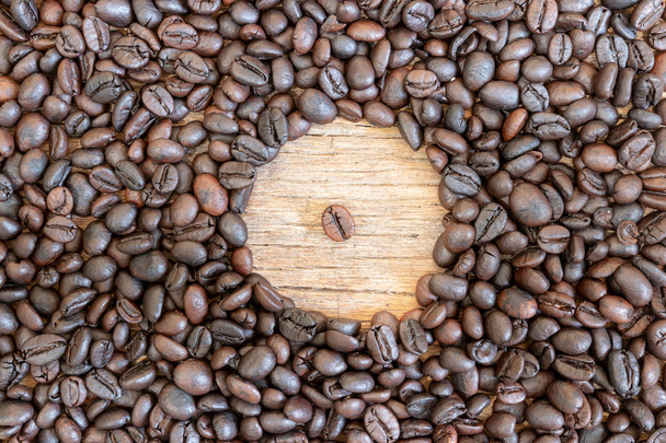 Pörkölt kávébab háttér - Fotó, kép