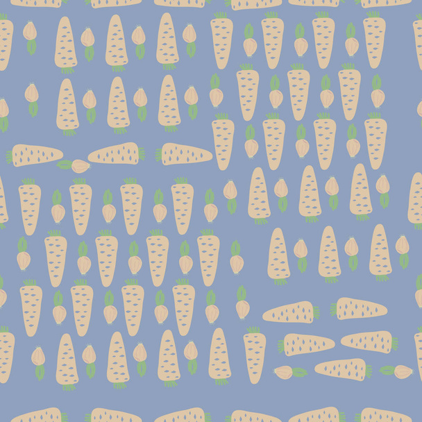 colored pattern with ripe carrots - Vector, afbeelding