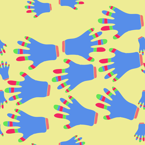 Gloves seamless pattern. Vector illustration - Vektor, kép
