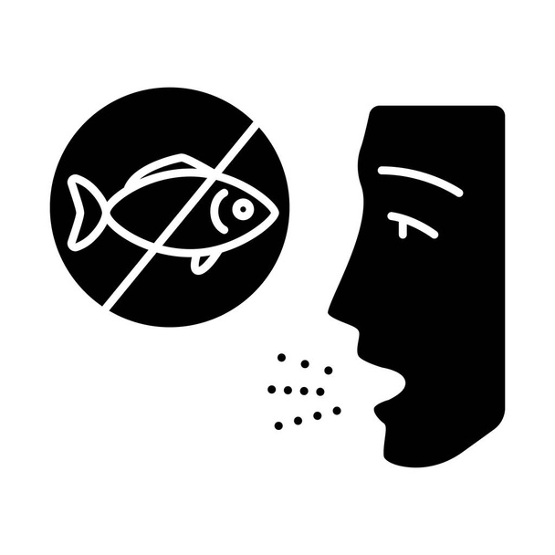 Символ аллергии на рыб
 - Вектор,изображение