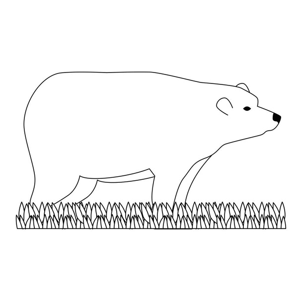 oso salvaje grizzly icono
 - Vector, imagen