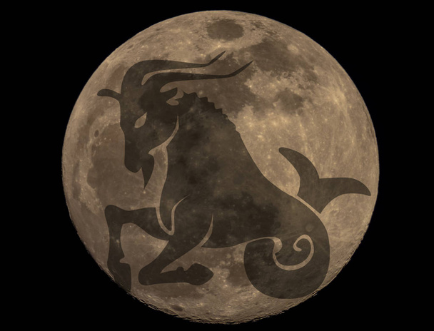 moon photo with horoscopes - Photo, Image