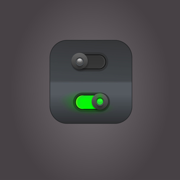 Controles deslizantes de potência de interface de usuário
 - Vetor, Imagem