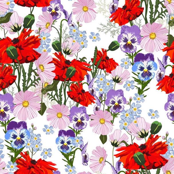 απεικόνιση διάνυσμα όμορφο φόντο floral μοτίβο - Διάνυσμα, εικόνα