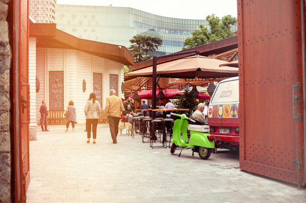 Historical particular of the market in Tirana, new tourist attraction in city center, Tirana castle or Kalaja e Tiranes - Φωτογραφία, εικόνα