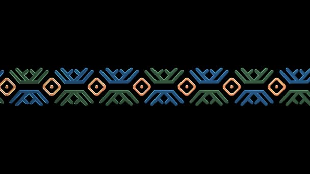 Color Khanty-Mansi ornamento. Lazo sin fisuras. Luma mate
 - Imágenes, Vídeo