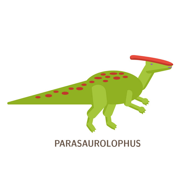 Parasaurolophus isolated on white background - Vector, imagen