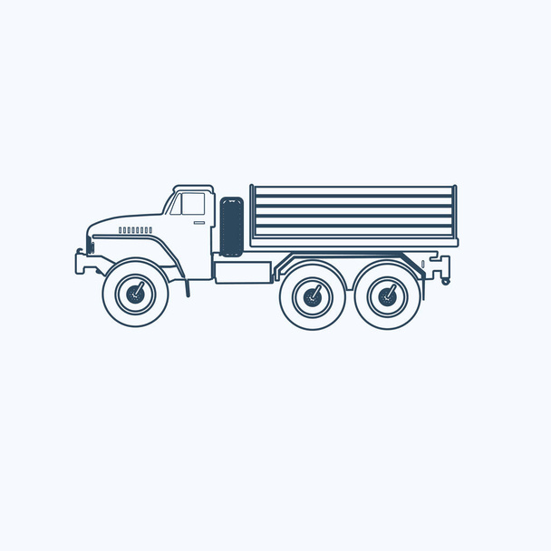 camion icona illustrazione isolato segno vettoriale simbolo - Vettoriali, immagini