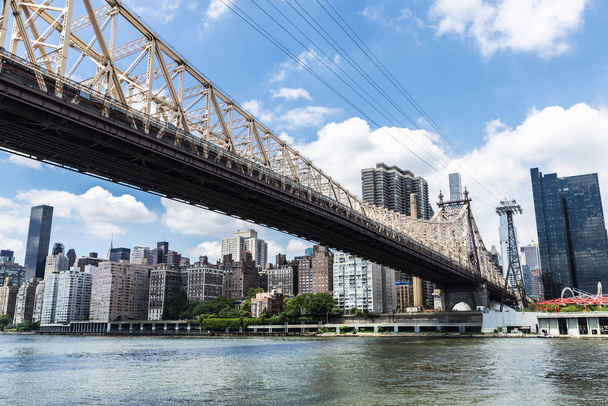  Ed Koch Queensboro Bridge na Manhattanie, Nowy Jork, USA - Zdjęcie, obraz
