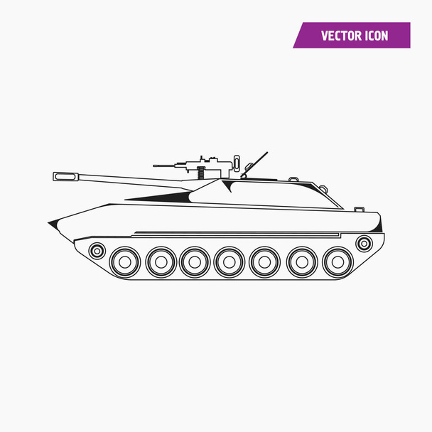Ilustración de vector tanque símbolo de signo de vector aislado
 - Vector, Imagen