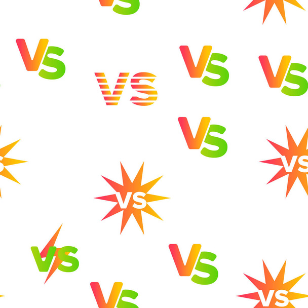 Abreviatura VS, Versus Vector padrão sem costura
 - Vetor, Imagem