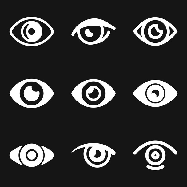 Значок глаза, плоская иконка для логотипа, векторный знак
 - Вектор,изображение