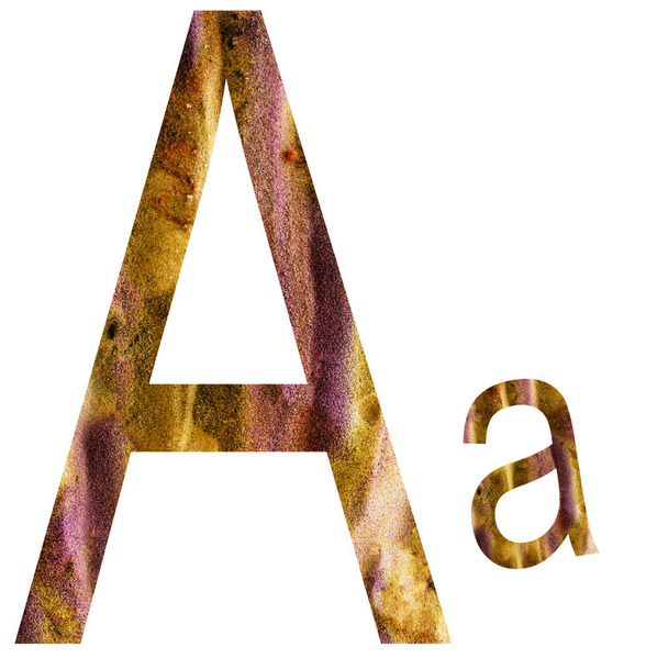 Lettera di alfabeto circondato da sfondo bianco
. - Foto, immagini