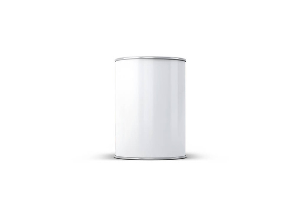 Paint Can Mock up on white background. 3D rendering. - Foto, Bild