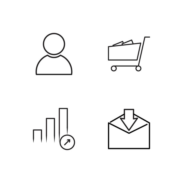 простой набор иконок для маркетинга
 - Вектор,изображение