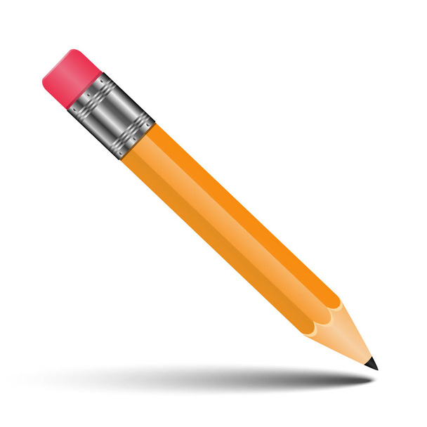 Pencil on white background - Vector, Image
