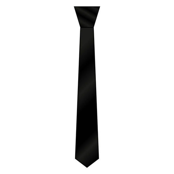 negócio gravata preta em um fundo branco
 - Vetor, Imagem
