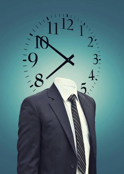 Clock businessman concept - Photo, Image