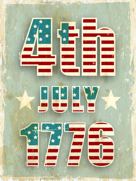 4th of July, American Independence Day background. - Vector, Image