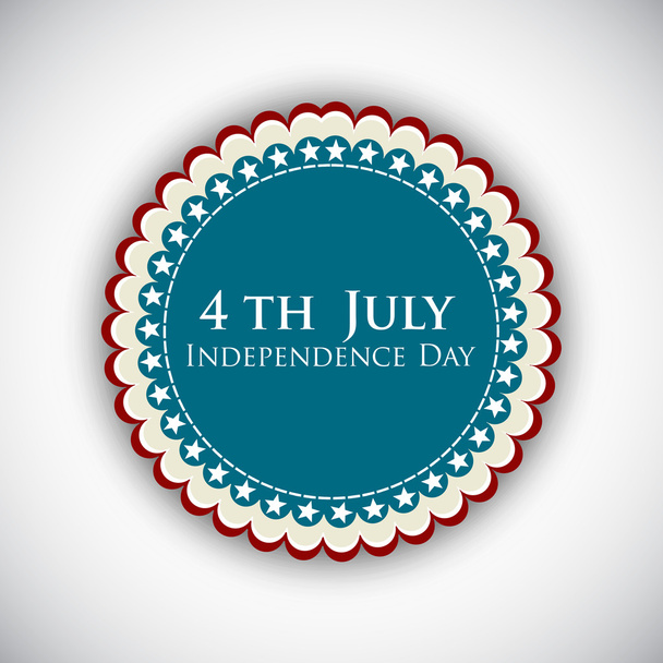4th of July, American Independence Day background. - Vetor, Imagem