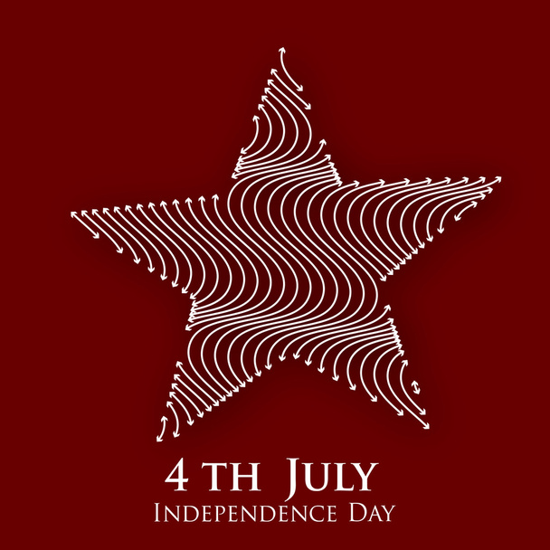 4th of July, American Independence Day background. - Vector, imagen