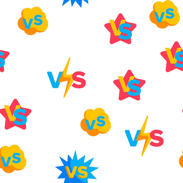 Abreviatura VS, Versus Vector padrão sem costura
 - Vetor, Imagem
