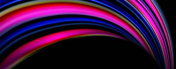 Ondas de color fluido con efectos de luz, vector de fondo abstracto
 - Vector, imagen