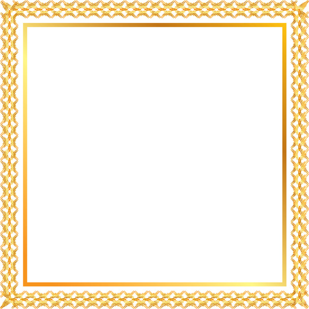 spica gold frame - Vector, Image