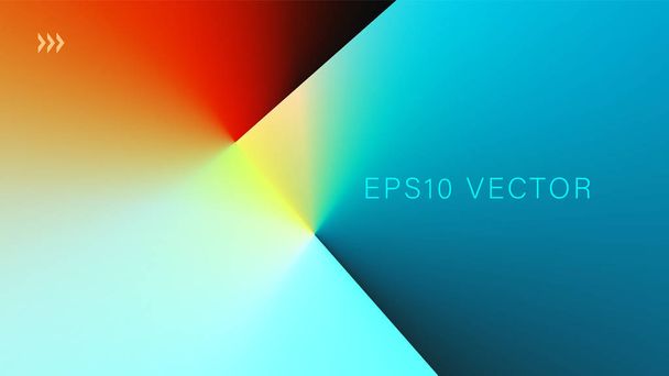 Abstract Colorful Light and Shade Texture with Angle Gradient Effect. Aspect Ratio 16:9. EPS 10 Vector. - Vetor, Imagem