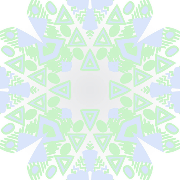 Vector illustration with colorful kaleidoscope pattern - Vektor, obrázek