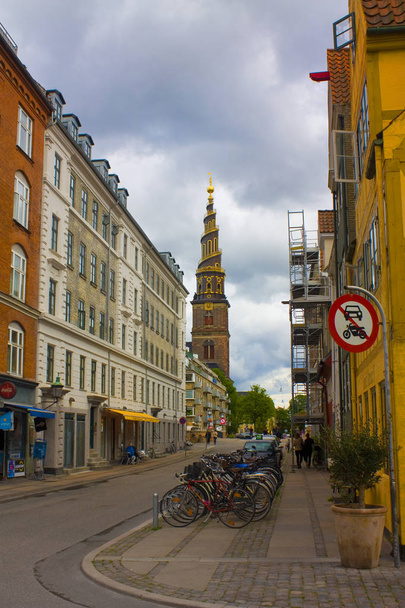 COPENHAGEN, DENMARK - May 25, 2019: Church Our Saviour in Copenhagen - Fotó, kép