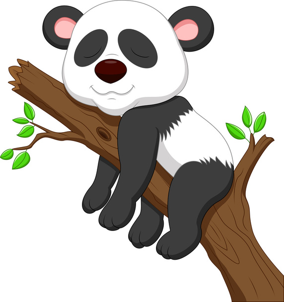 ύπνου panda - Διάνυσμα, εικόνα