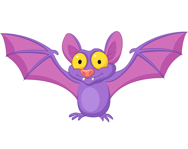 Cute bat cartoon - Vector, Image