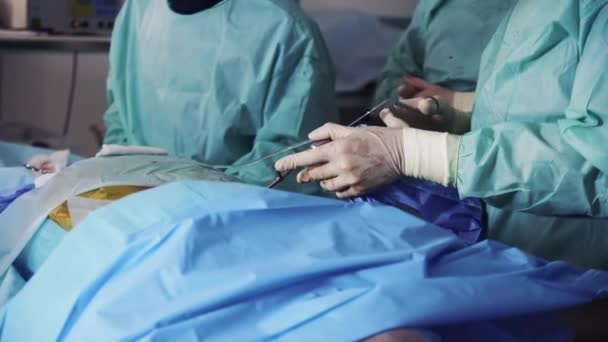 spinal surgery in the neurosurgical department. removal of hernia in the hospital - Footage, Video